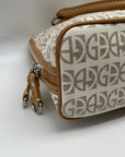 Giani Bernini Block Beige Faux Leather Signature Dome Satchel