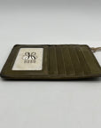 Hobo Green Euro Slide Leather Card Wallet