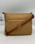 Tignanello Honey/White Leather Perfect Pockets Slim Crossbody