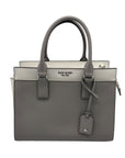 Kate Spade Gray Saffiano Leather Cameron Convertible Satchel And Wallet