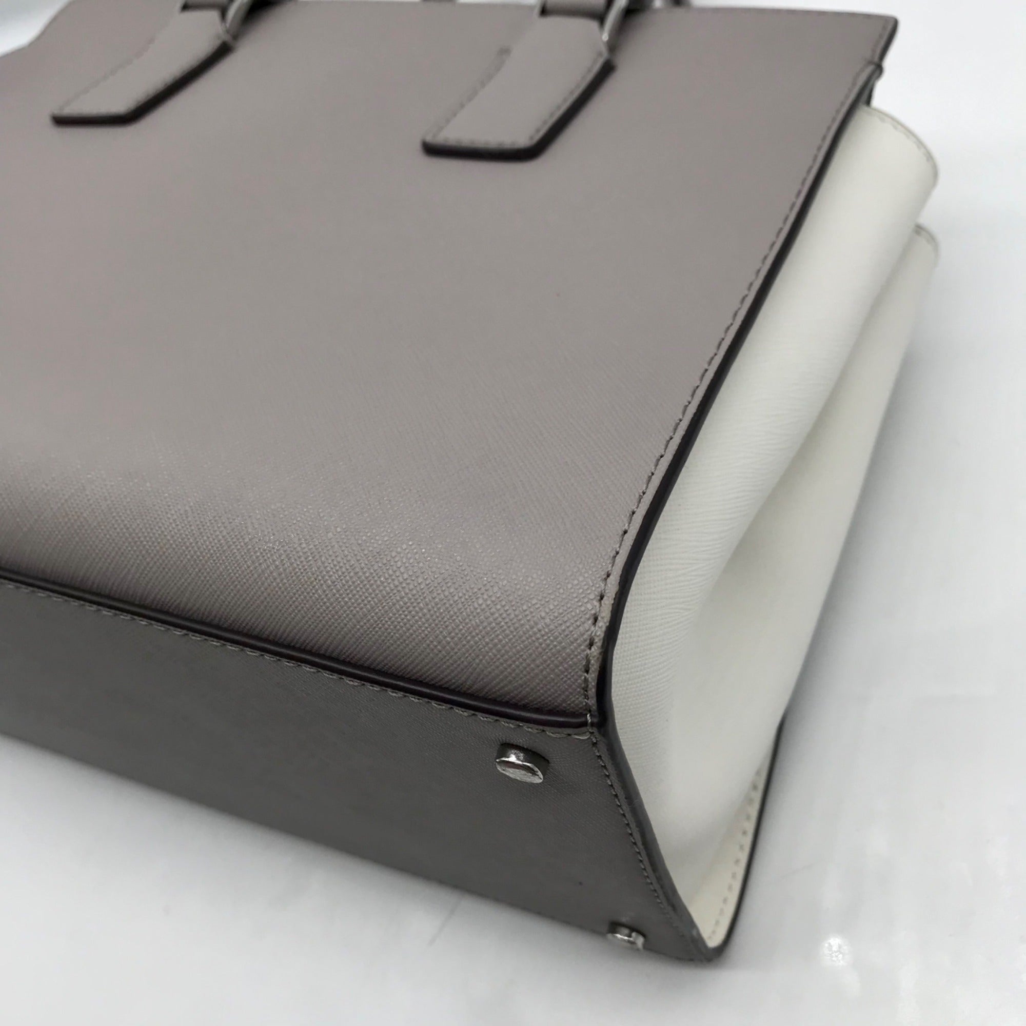 Kate Spade Gray Saffiano Leather Cameron Convertible Satchel And Wallet