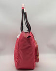 Coach Confetti Pink Ruched Nylon Court Tote Bag