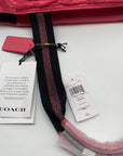 Coach Confetti Pink Ruched Nylon Court Tote Bag