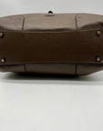 Coach Brown Pebbled Leather Mercer Satchel Bag 37575