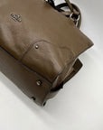 Coach Brown Pebbled Leather Mercer Satchel Bag 37575