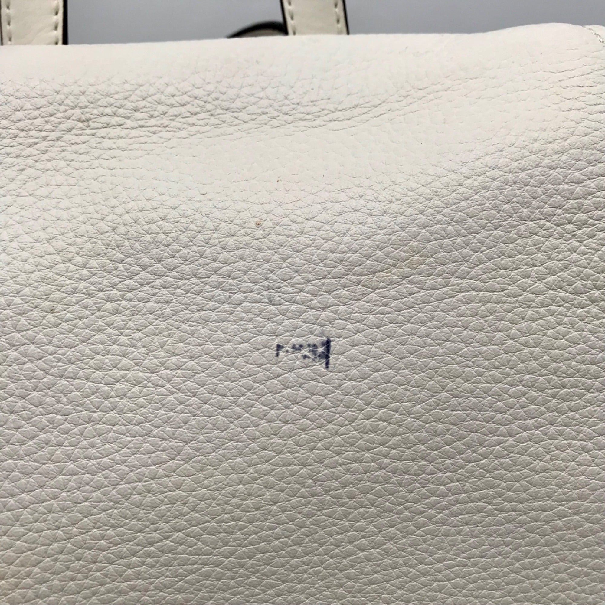Michael Kors Optic White Pebbled Leather Ginger Backpack