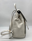 Michael Kors Optic White Pebbled Leather Ginger Backpack