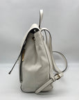 Michael Kors Optic White Pebbled Leather Ginger Backpack