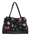Kate Spade Black Nylon Floral Poppy Print Tote bag