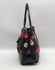 Kate Spade Black Nylon Floral Poppy Print Tote bag