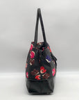 Kate Spade Black Nylon Floral Poppy Print Tote bag