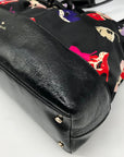 Kate Spade Black Nylon Floral Poppy Print Tote bag
