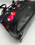 Kate Spade Black Nylon Floral Poppy Print Tote bag