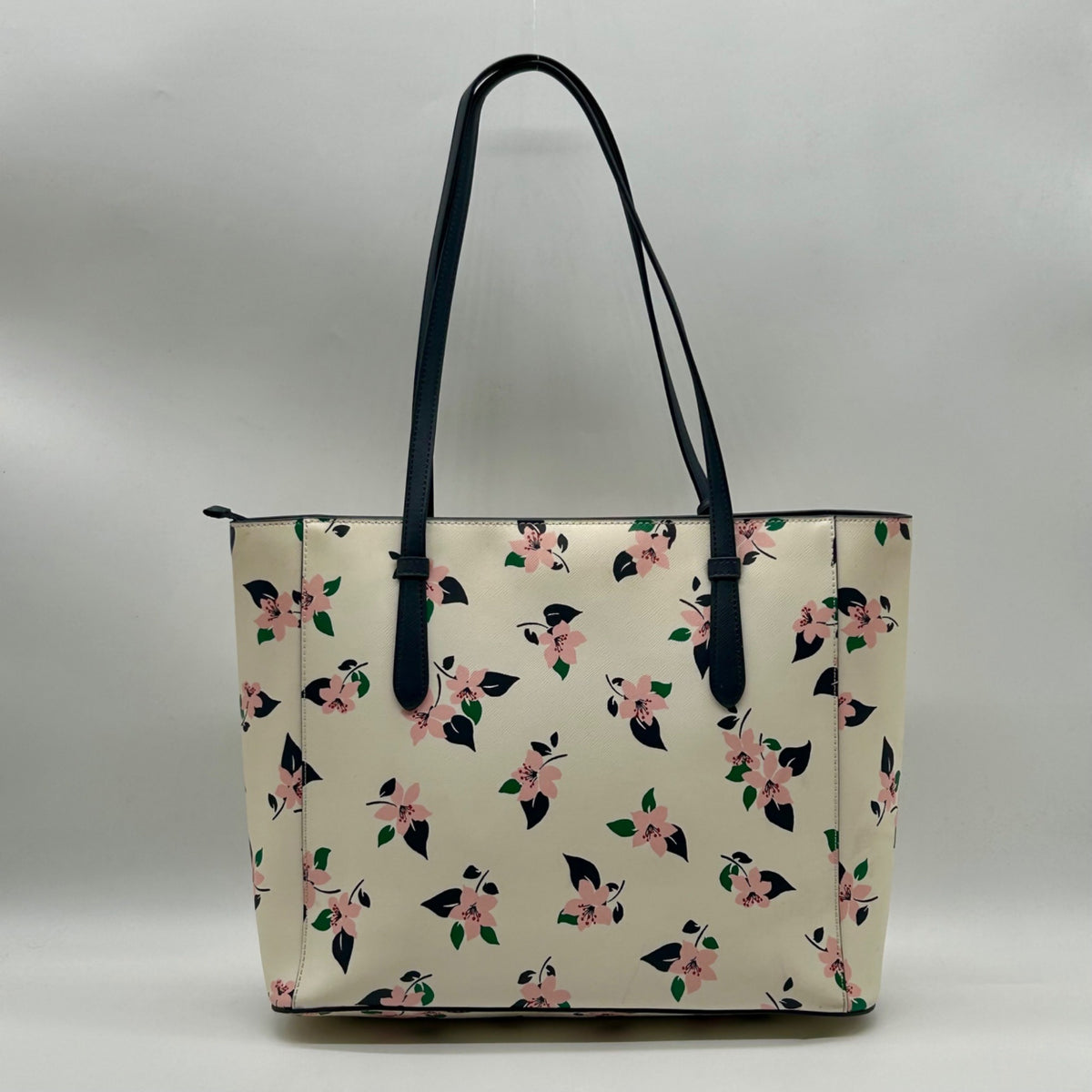 Kate Spade Cream Floral Saffiano Leather Tote Bag