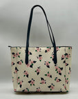 Kate Spade Cream Floral Saffiano Leather Tote Bag