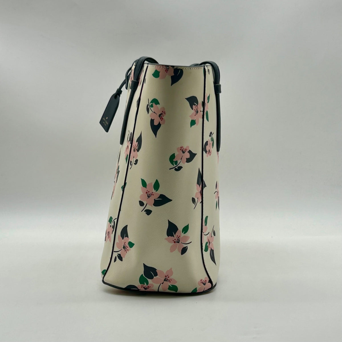 Kate Spade Cream Floral Saffiano Leather Tote Bag