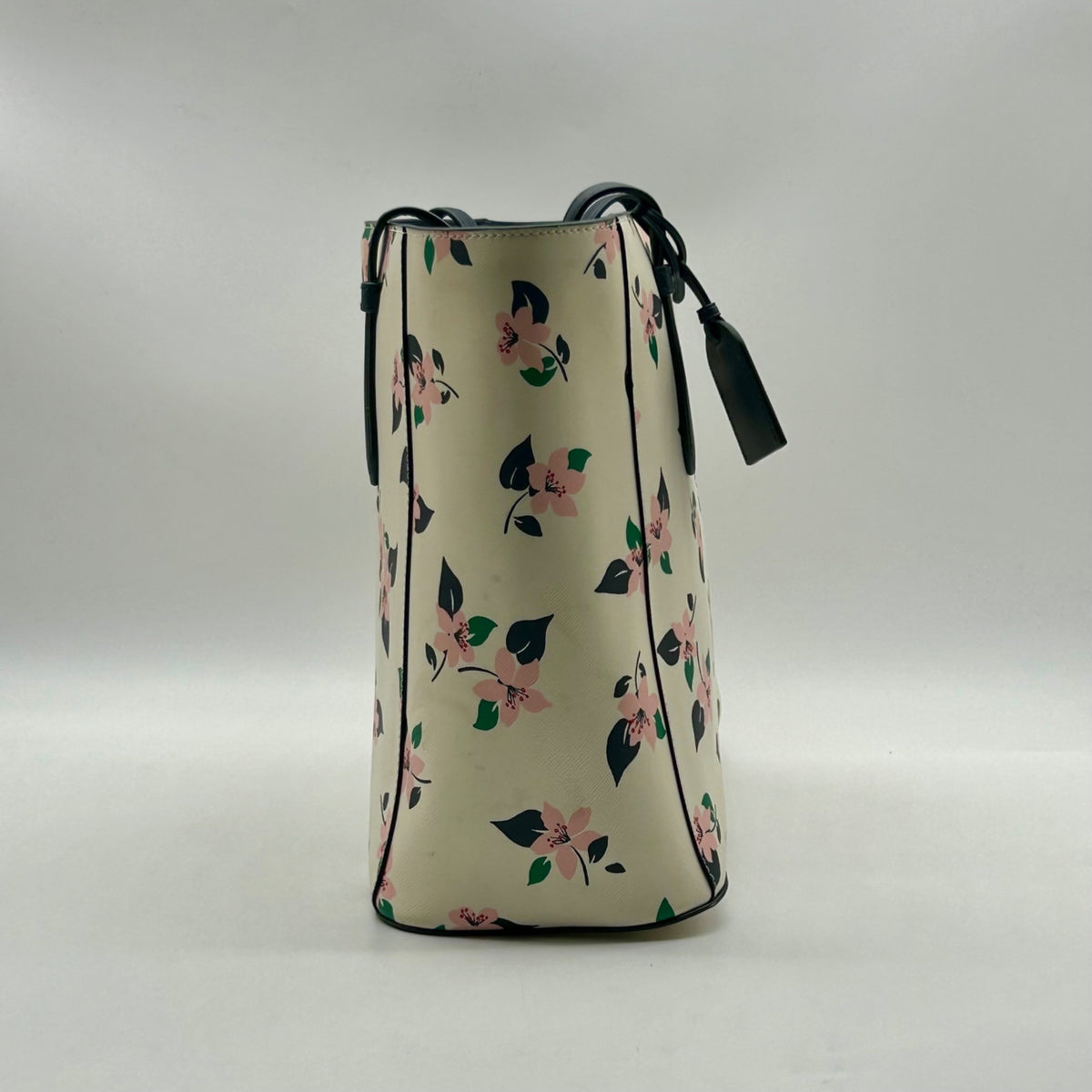 Kate Spade Cream Floral Saffiano Leather Tote Bag
