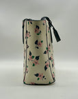 Kate Spade Cream Floral Saffiano Leather Tote Bag