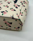 Kate Spade Cream Floral Saffiano Leather Tote Bag