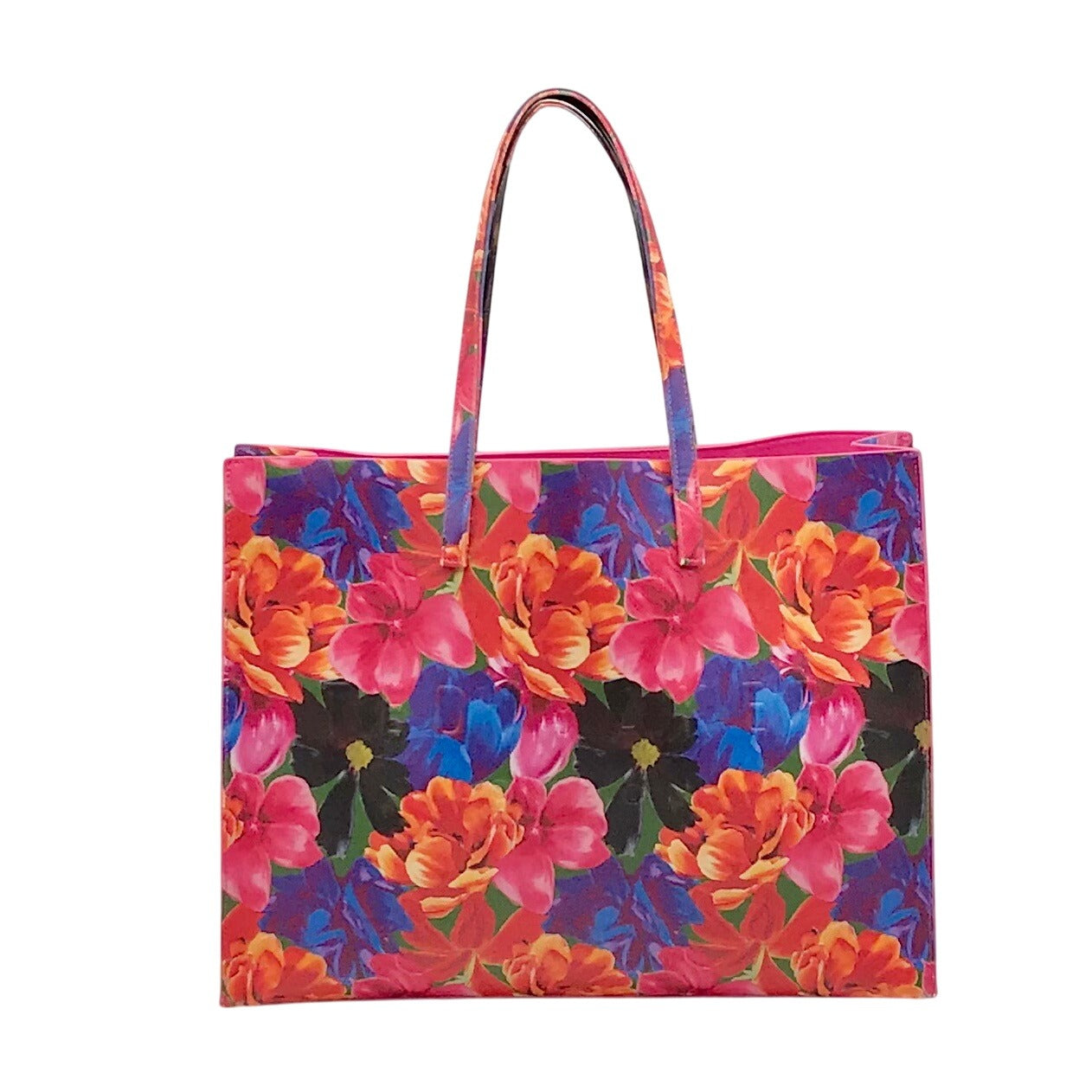 The Icon Tote Pink Floral Print Tote bag