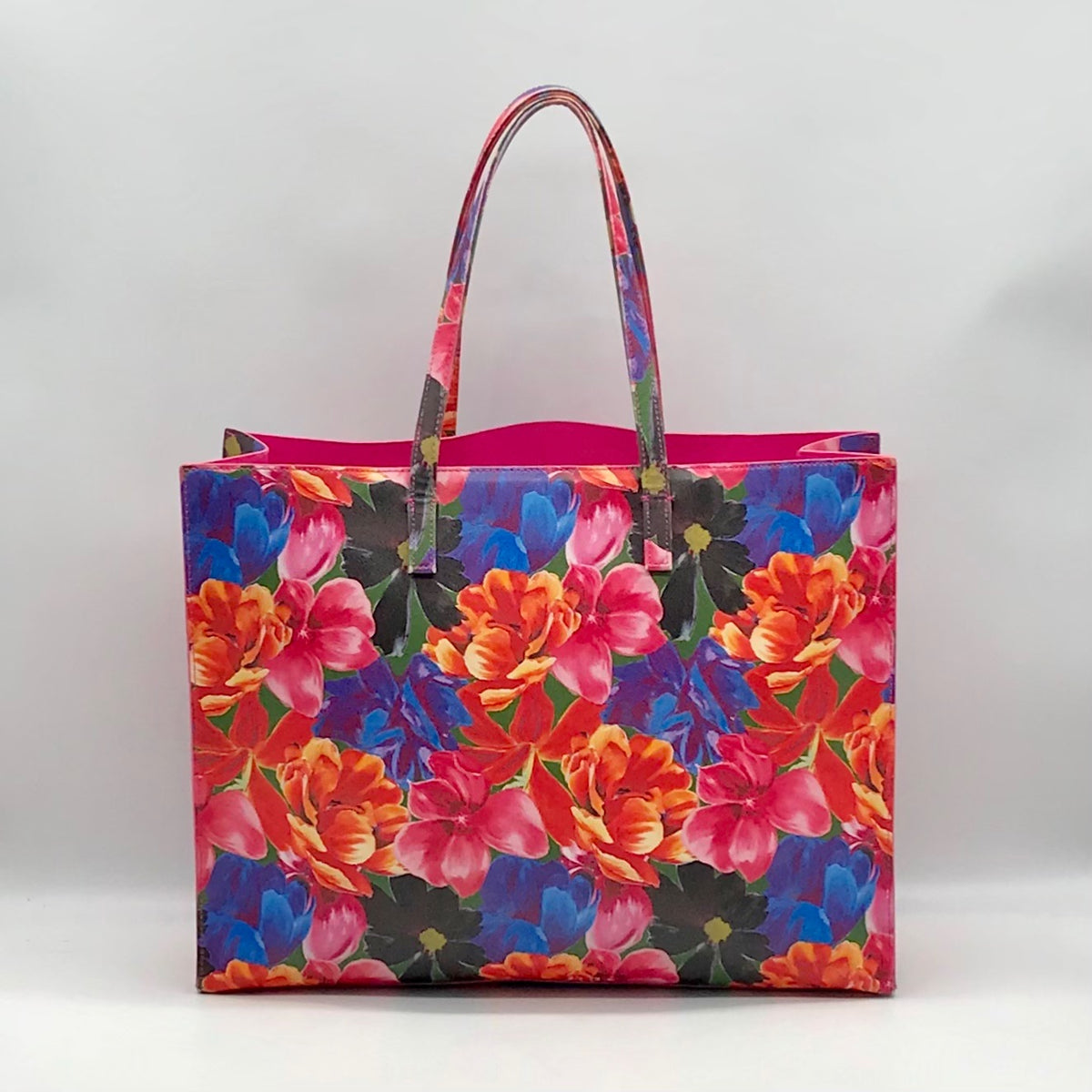 The Icon Tote Pink Floral Print Tote bag