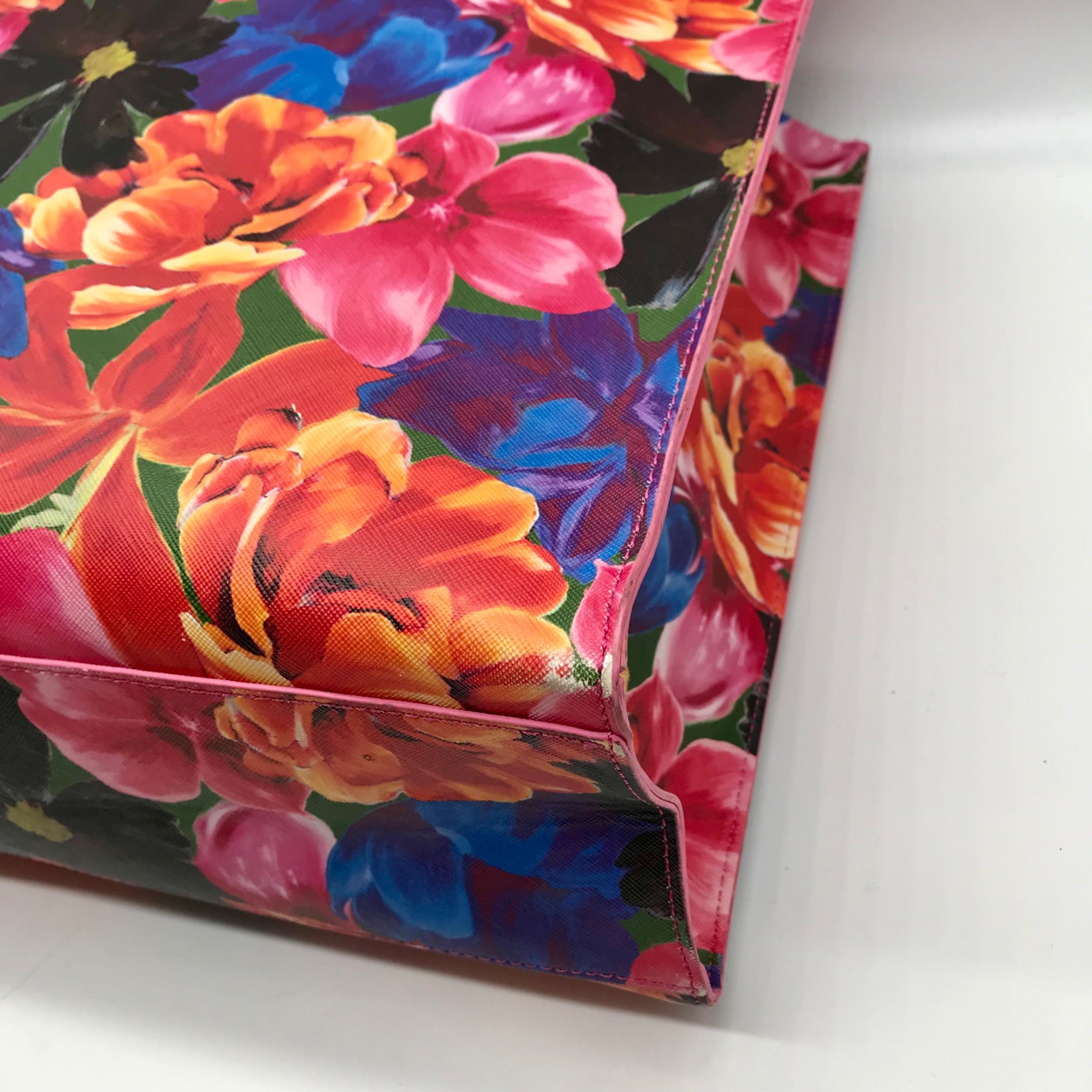 The Icon Tote Pink Floral Print Tote bag
