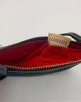 Dooney & Bourke Navy & Green Fabric Plaid Wristlet
