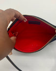 Dooney & Bourke Navy & Green Fabric Plaid Wristlet
