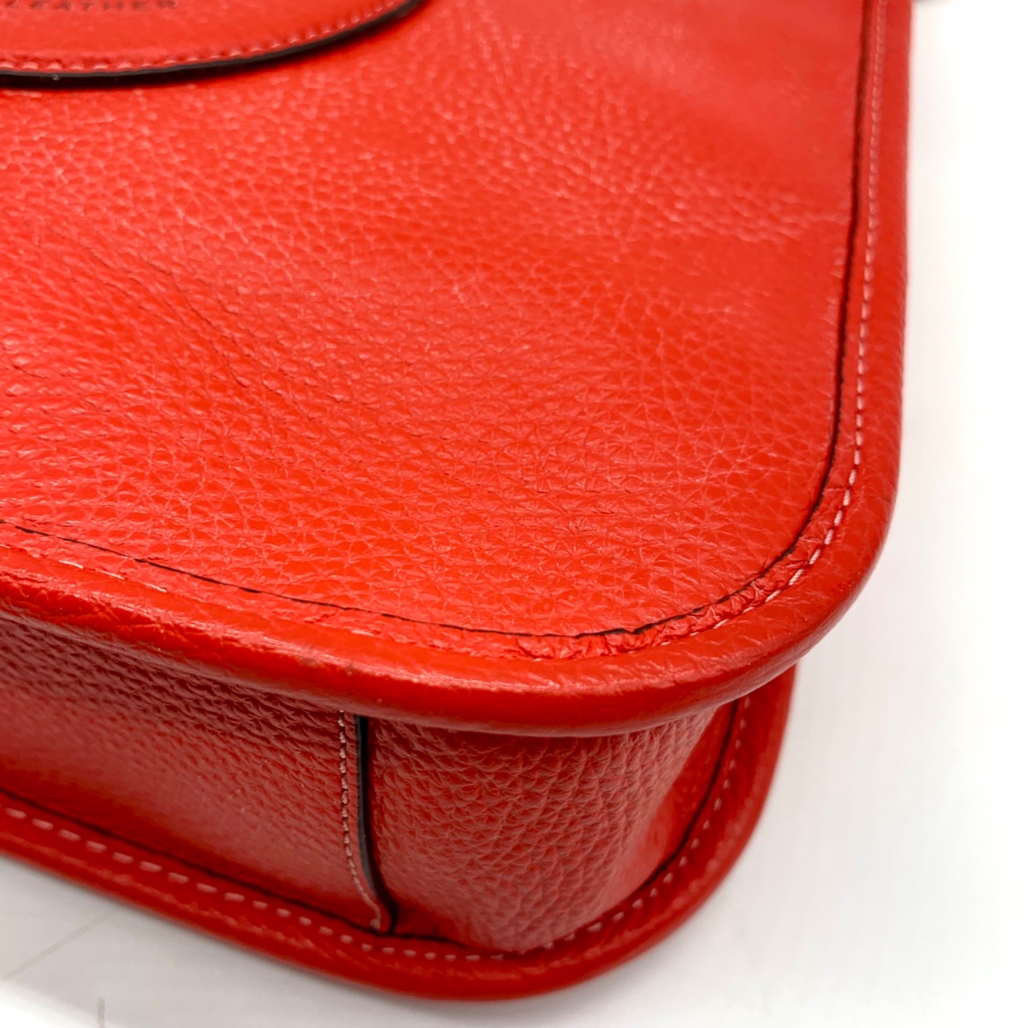 Coach Red Pebbled Leather Dempsey File Bag-CA290
