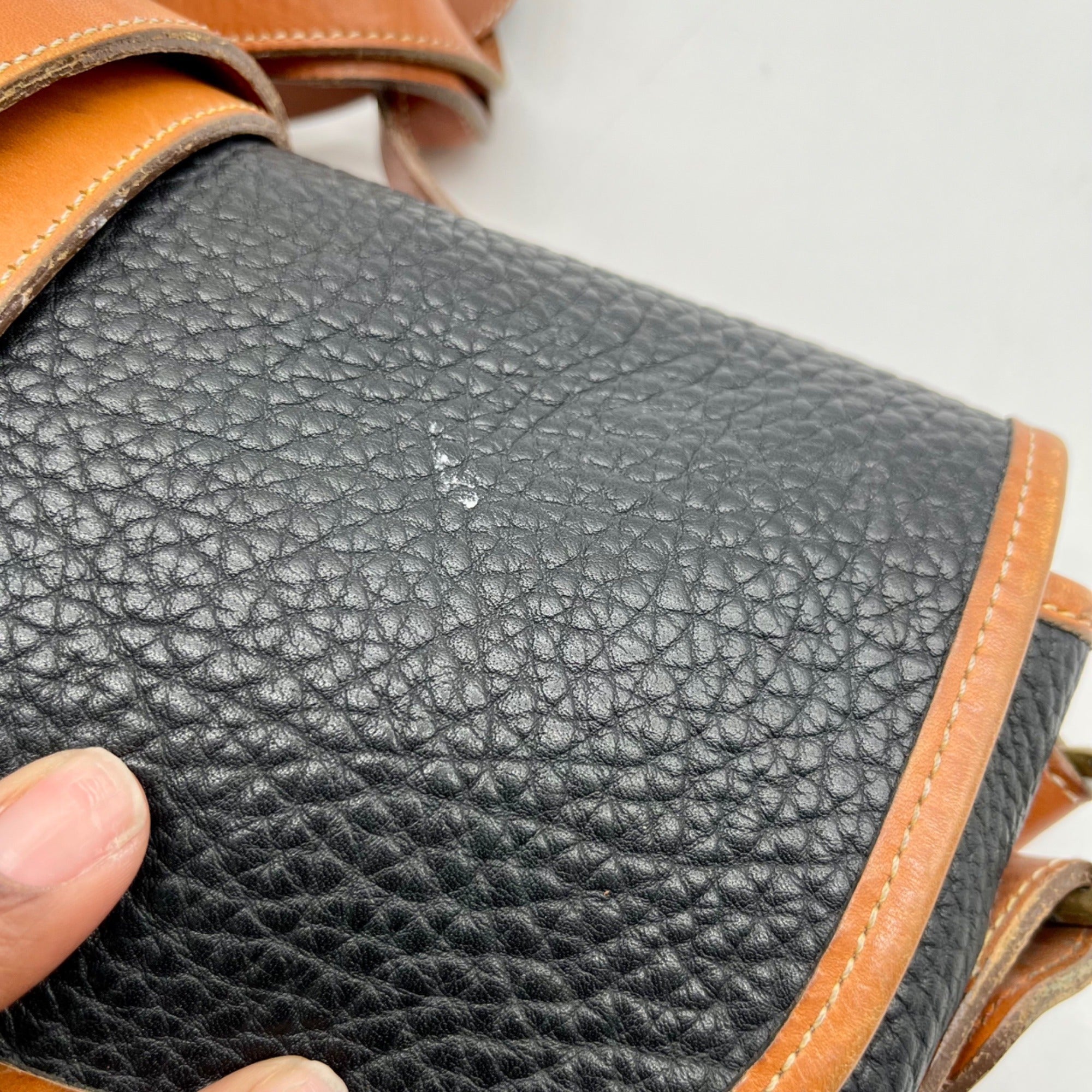 Dooney And Bourke Black Pebbled Leather Crossbody