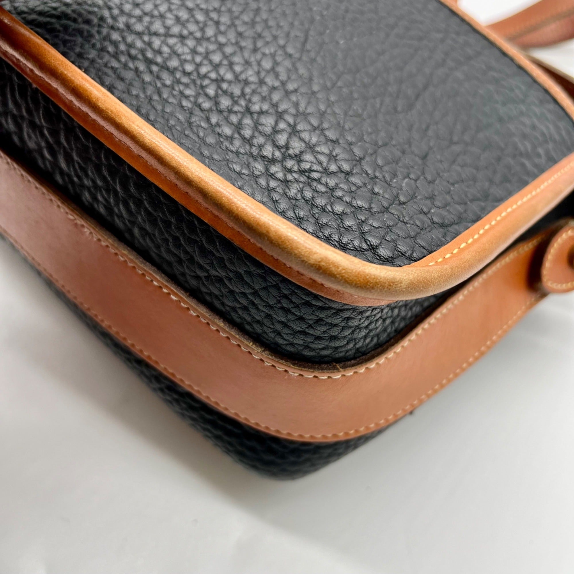 Dooney And Bourke Black Pebbled Leather Crossbody
