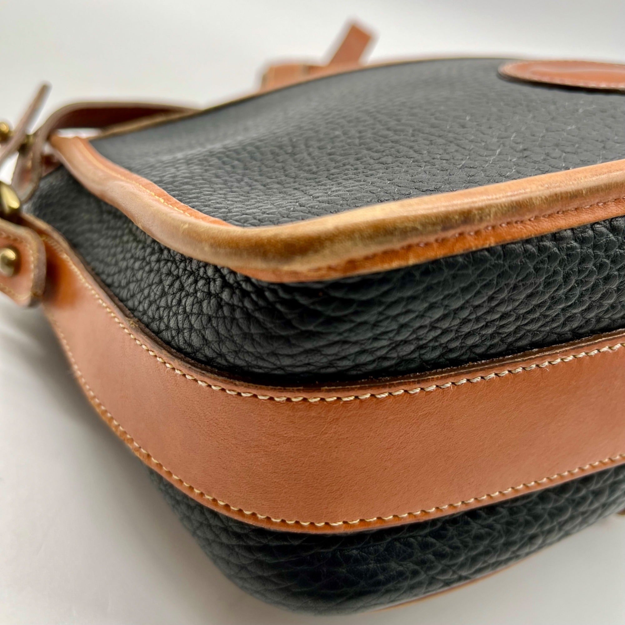 Dooney And Bourke Black Pebbled Leather Crossbody