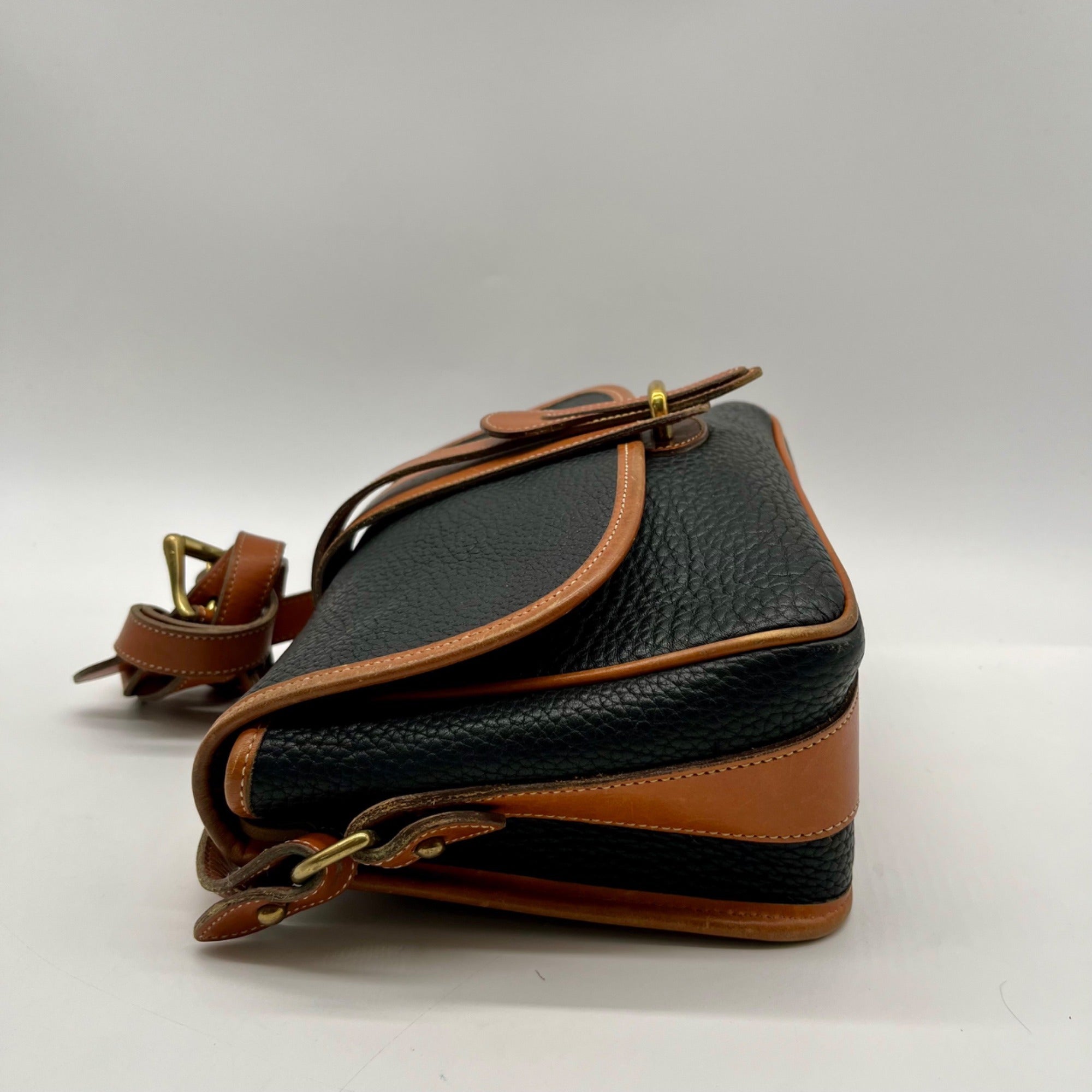 Dooney And Bourke Black Pebbled Leather Crossbody
