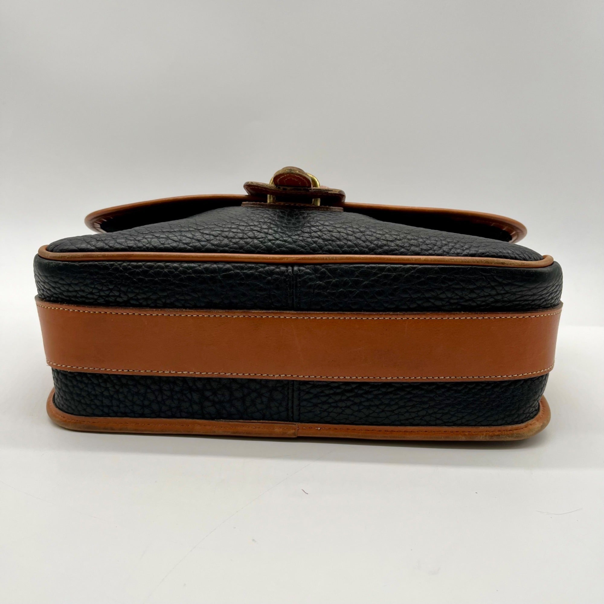 Dooney And Bourke Black Pebbled Leather Crossbody