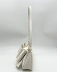 Like Dreams Off-White Bow Baguette Shoulder Bag
