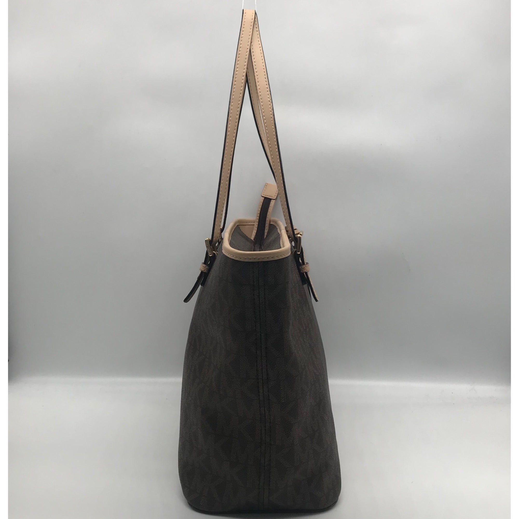 Michael Kors Jet Set Signature Coated Canvas Tote
