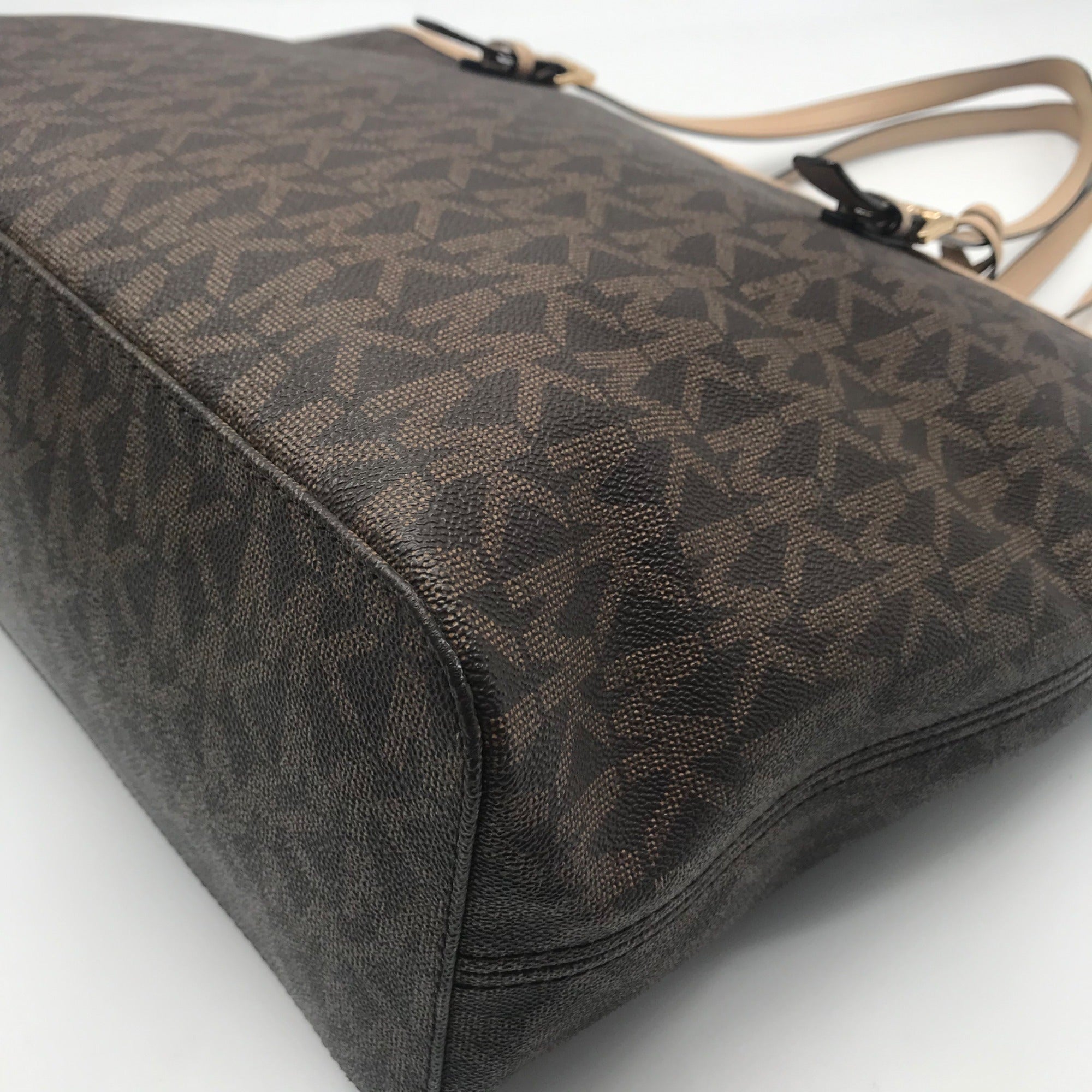 Michael Kors Jet Set Signature Coated Canvas Tote
