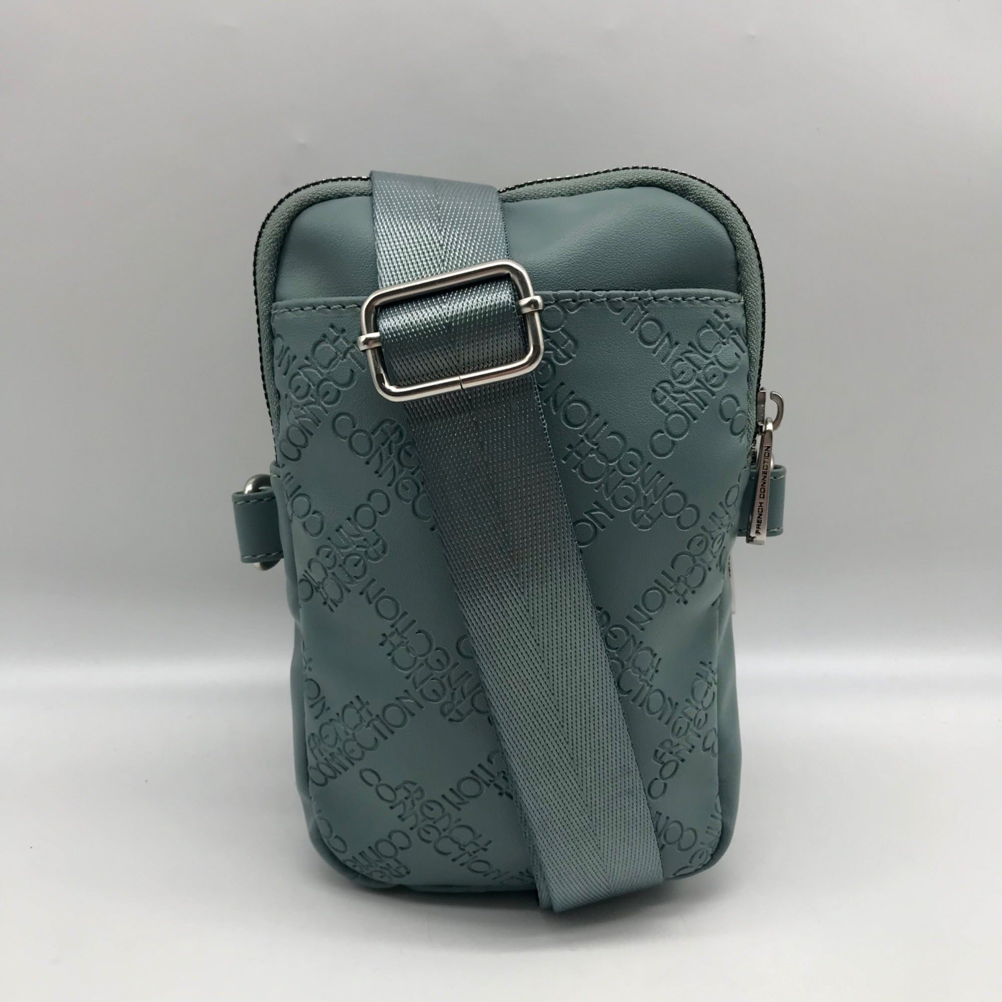 French Connection Light Blue Multi Pocket Crossbody Bag