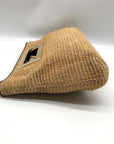 Michael Kors Beige Woven Raffia Rectangle Clutch