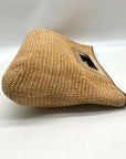 Michael Kors Beige Woven Raffia Rectangle Clutch