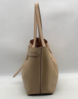 Michael Kors Taupe Pebbled Leather Emilia Large East West Tote Bag