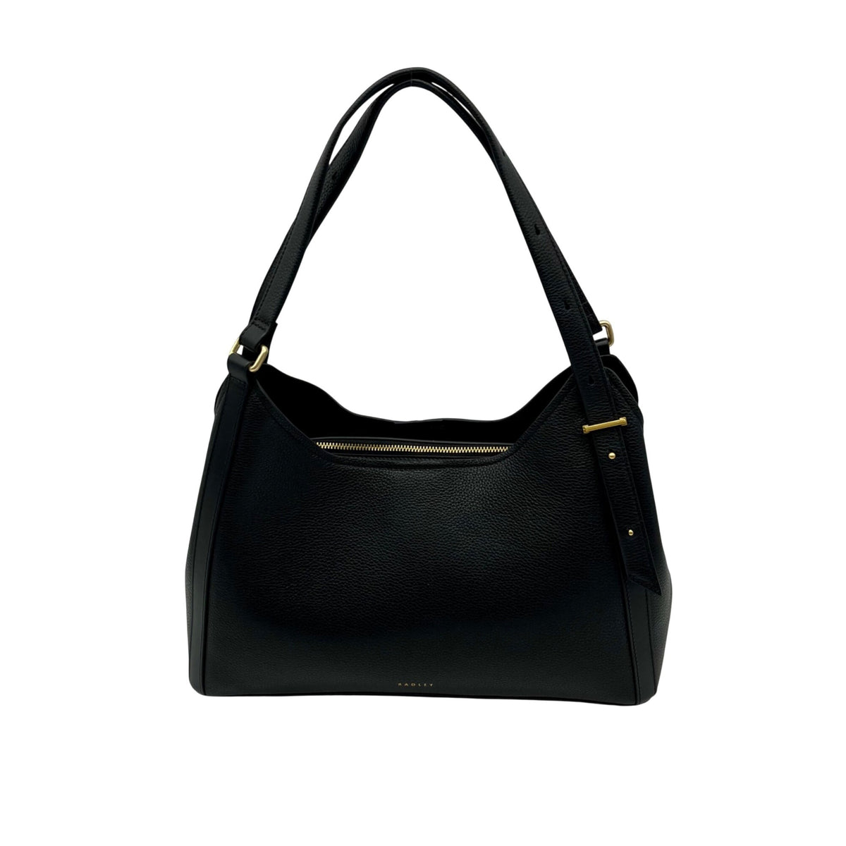 Giani Bernini Black Pebble Leather Tulip Large Tote