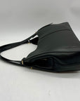 Giani Bernini Black Pebble Leather Tulip Large Tote