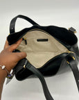 Giani Bernini Black Pebble Leather Tulip Large Tote