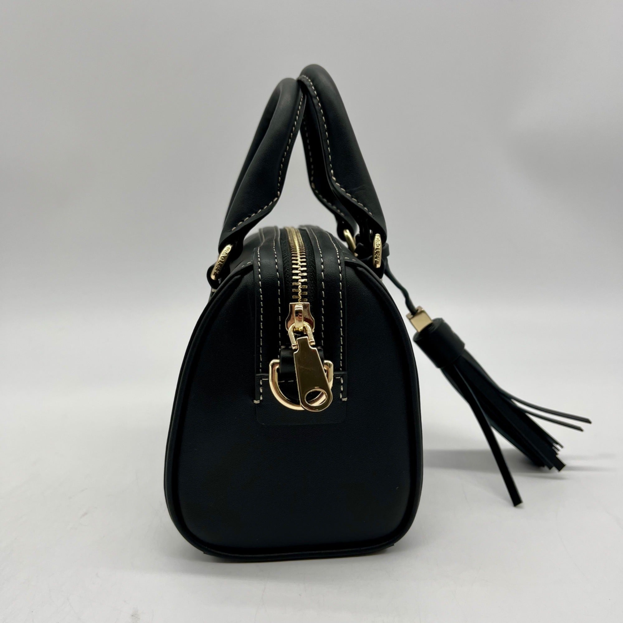 Radley London Black Leather Mini Satchel Bag
