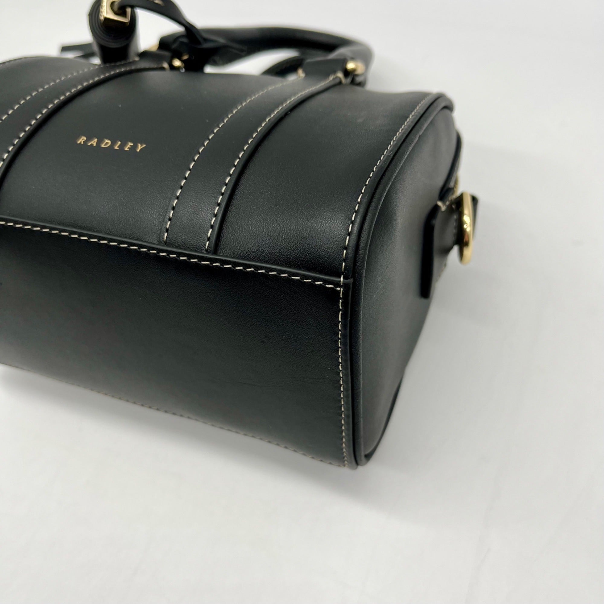 Radley London Black Leather Mini Satchel Bag