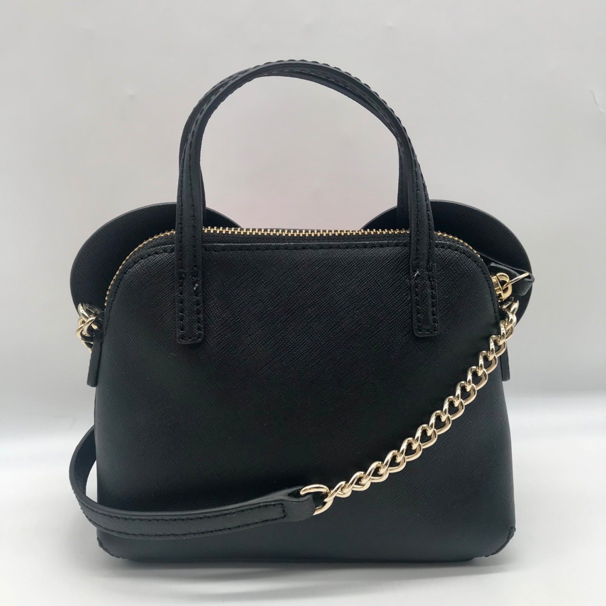 Kate Spade Black Saffiano Leather Minnie Mouse Crossbody Bag