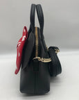 Kate Spade Black Saffiano Leather Minnie Mouse Crossbody Bag