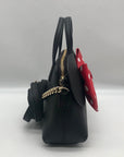 Kate Spade Black Saffiano Leather Minnie Mouse Crossbody Bag