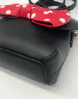 Kate Spade Black Saffiano Leather Minnie Mouse Crossbody Bag
